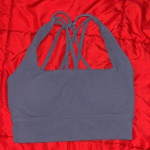 BuffBunny Strappy Gray Sports Bra